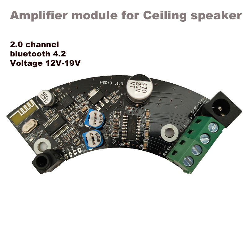 Audio Music In Background - บลูทูธเครื่องขยายเสียงเพดานลําโพง 2X40W สเตอริโอพื้นหลังเพลง AMP DIY AUX