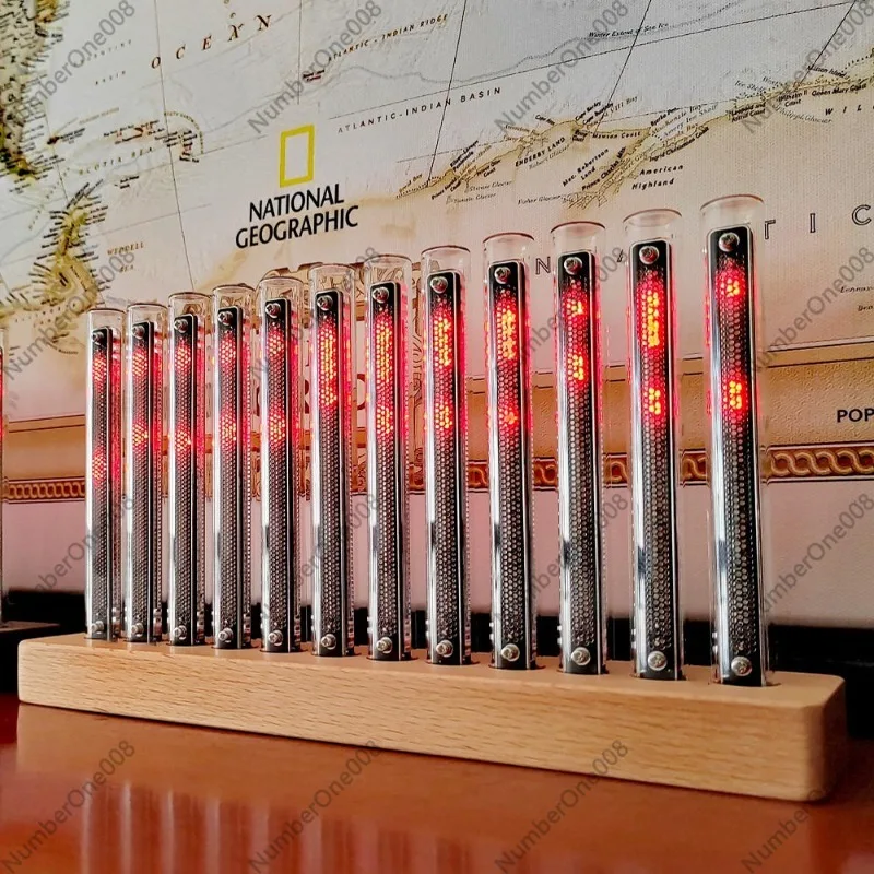 Audio Music Effect - L12 RGB อุปกรณ์แสดงผลเสียงแบบสเปกตรัม, ไฟแสดงจังหวะดนตรีพร้อมเอฟเฟกต์หลอดนิกซี่, โคมไฟแสดงระดับเสียงสไตล์พังก์สำหรับเล่นเกมบนเดสก์ท็อป