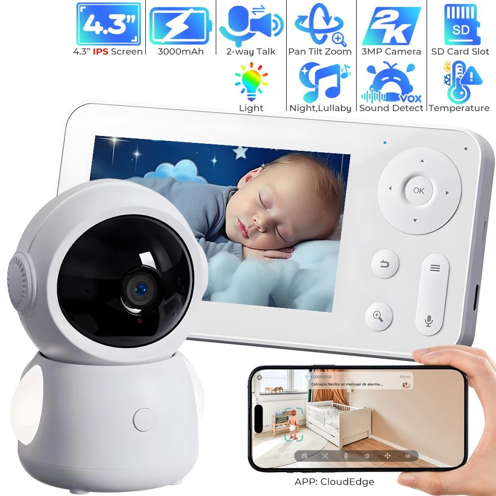 Audio Music Google - WiFi Baby Monitor พร้อม App Control