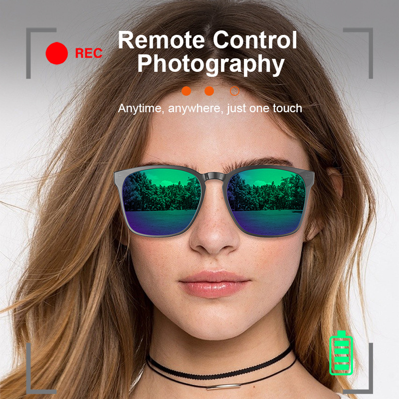 Audio Music To Video Ai Free - แว่นตาอัจฉริยะบลูทูธ AI แปลภาษาแบบออฟไลน์ โทรผ่านภาพและวิดีโอ แว่นกันแดดแปลภาษา รุ่น