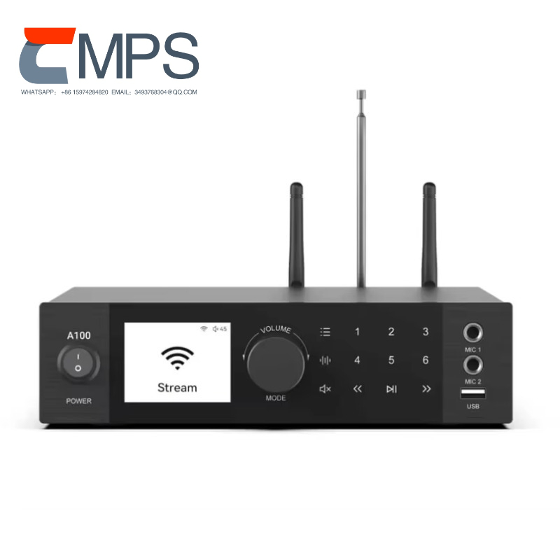 Audio Music Player App - เครื่องขยายเสียงสเตอริโอ A100 ระบบเสียงบ้าน HIFI เครื่องเล่นเพลงผ่านเครือข่าย ควบคุมผ่านแอป