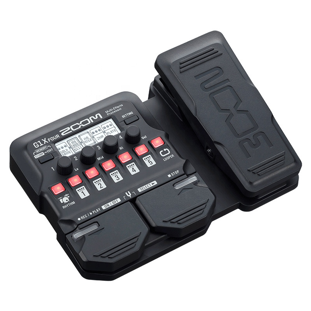 Audio Music Effect - โปรเซสเซอร์เอฟเฟกต์กีตาร์ไฟฟ้าสี่ตัว อุปกรณ์เสริมเครื่องดนตรีสำหรับเครื่องเสียงบ้าน