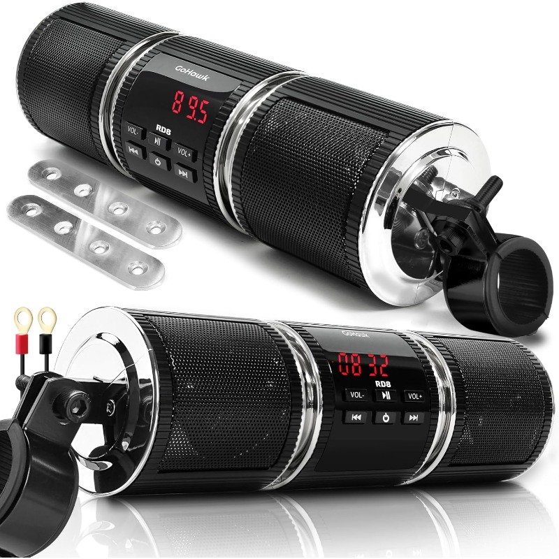 Audio Music To Mp3 - บลูทูธรถจักรยานยนต์สเตอริโอลําโพงติดตั้งรถจักรยานยนต์ MP3 เครื่องเล่นเพลงเครื่องขยายเสียงสกู๊ตเตอร์จักรยาน USB FMRadio ลําโพง
