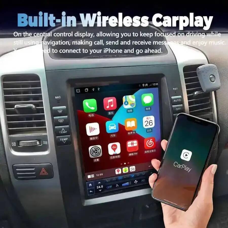 10.4 นิ้วหน้าจอแนวตั้งไร้สายบล - Audio Music Car บทวิจารณ์และราคา