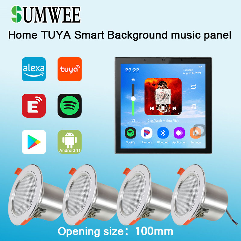 เครื่องขยายเสียงติดผนังขนาด 4  - Audio Music In Background บทวิจารณ์และราคา