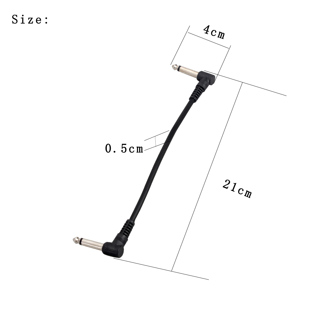6 ชิ้นกีตาร์สายเชื่อมต่อสายแจ็ - Audio Music Effect บทวิจารณ์และราคา