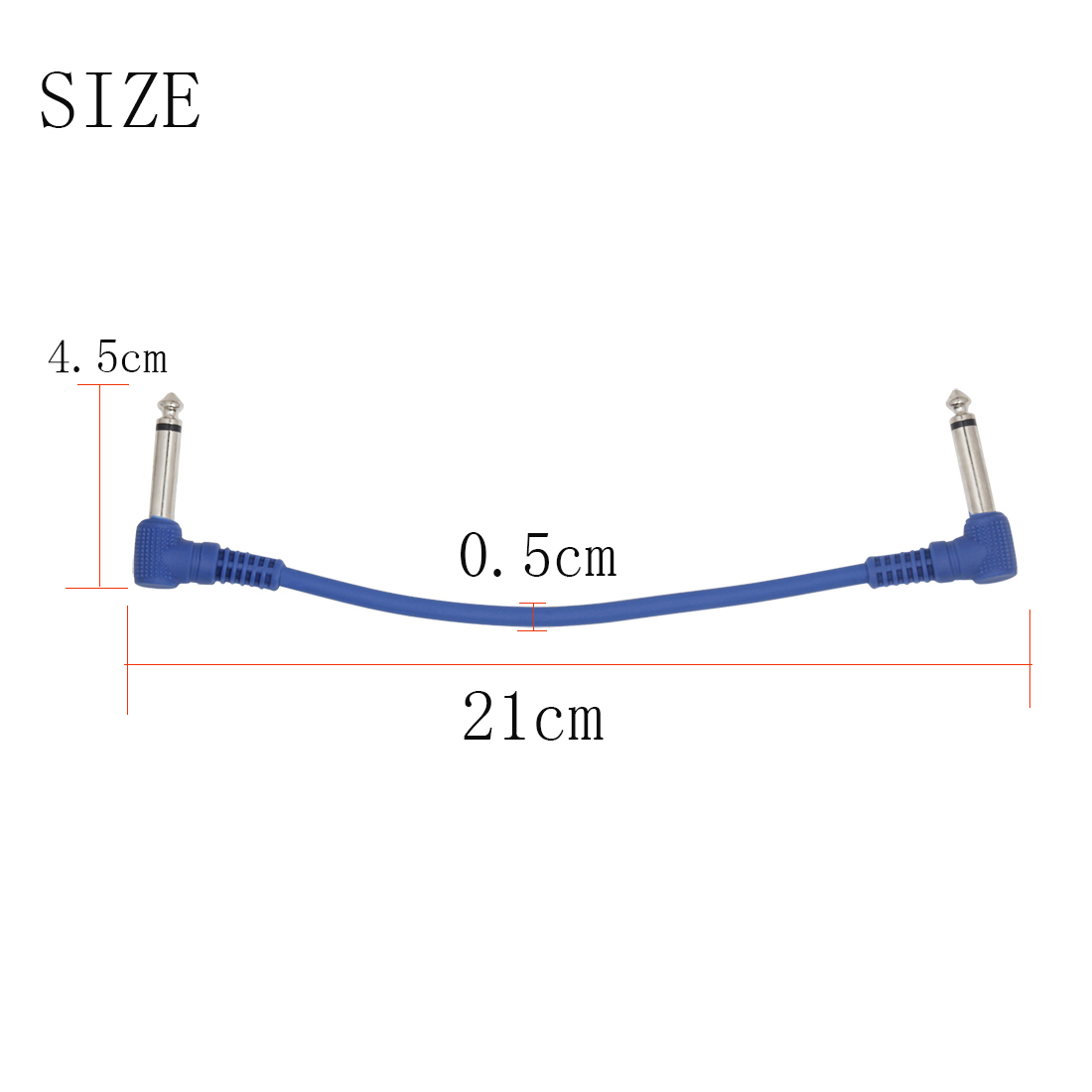 6 ชิ้นกีตาร์สายเชื่อมต่อสายแจ็ - Audio Music Effect บทวิจารณ์และราคา