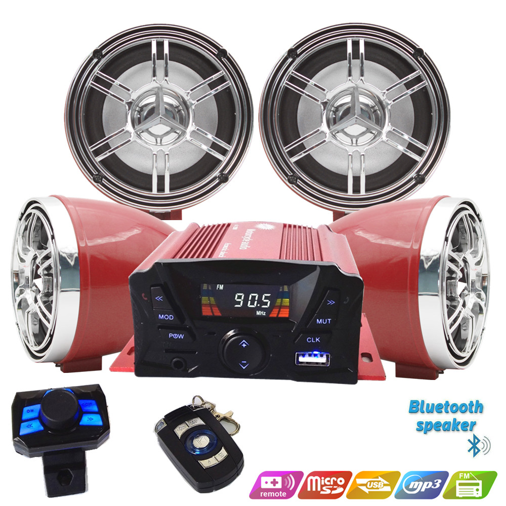12V 4 ช่อง UTV ATV รถกอล์ฟรถจั - Audio Music To Mp3 บทวิจารณ์และราคา