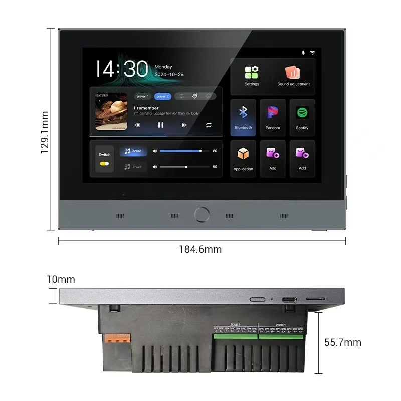 รีโมทคอนโทรลแบบสัมผัสหน้าจอไร้ - Audio Music In Background บทวิจารณ์และราคา