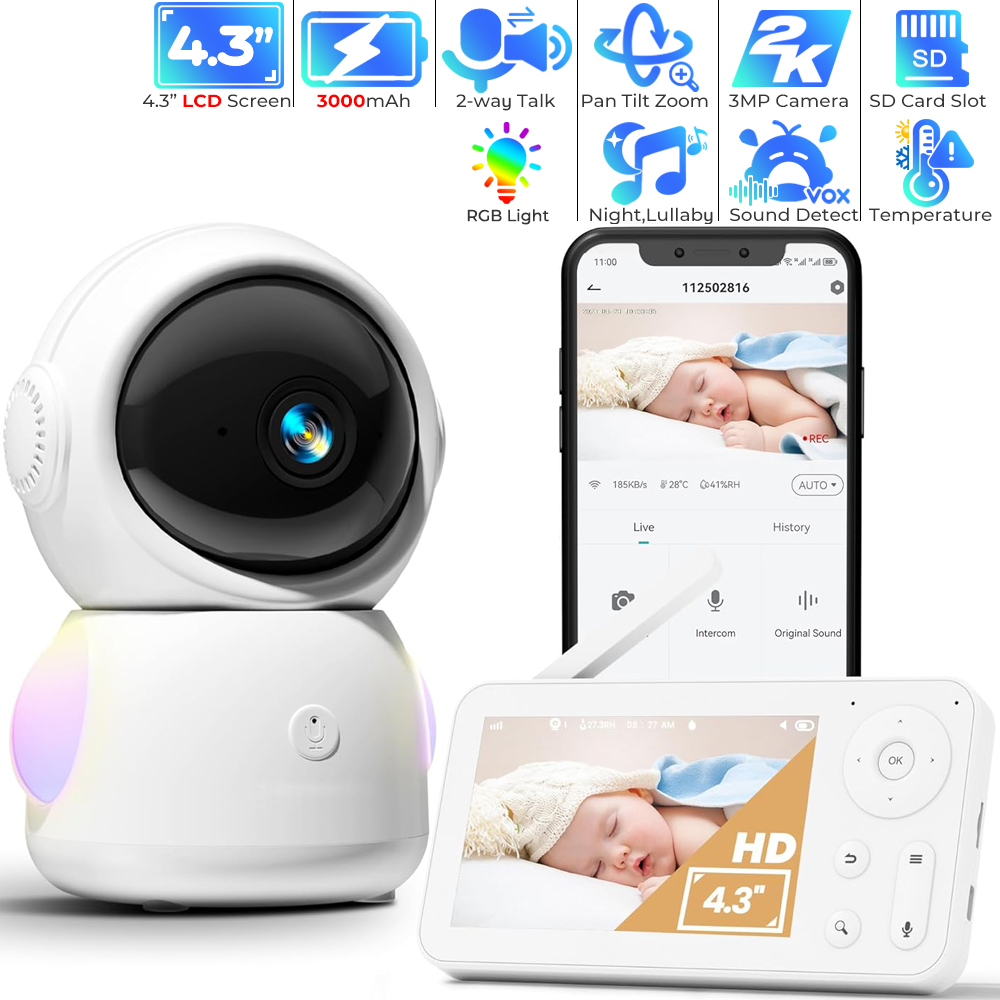 WiFi Baby Monitor พร้อม App Co - Audio Music Google บทวิจารณ์และราคา