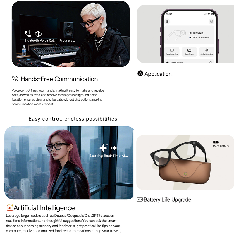 แว่นตาอัจฉริยะ AI ปี 2026 กล้อ - Audio Music To Video Ai Free บทวิจารณ์และราคา