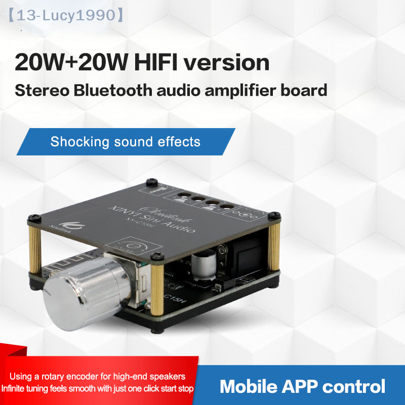 2*20W บลูทูธ 5.0 เครื่องขยายเส - Audio Music Player App บทวิจารณ์และราคา