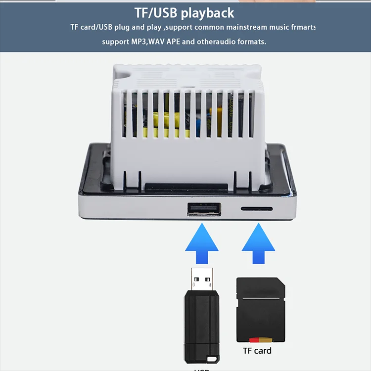 เครื่องขยายเสียงติดผนังบลูทูธส - Audio Music In Background บทวิจารณ์และราคา