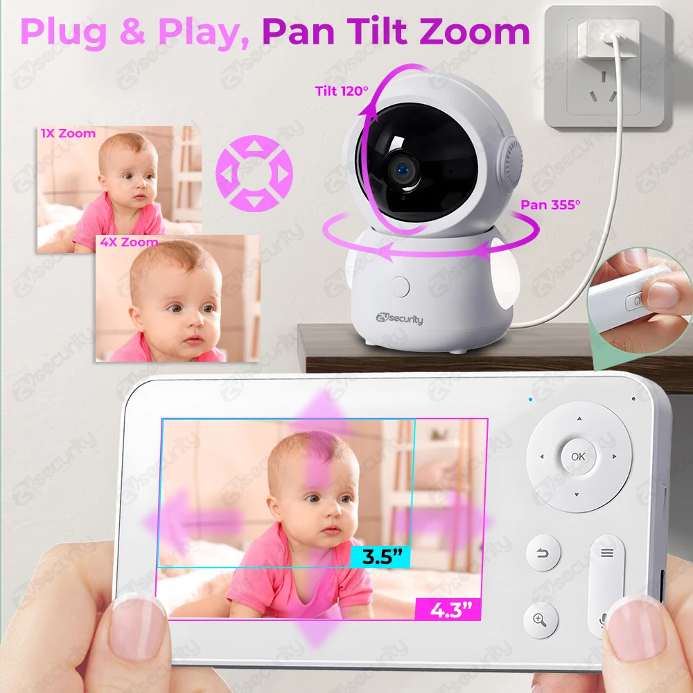 กล้องวงจรปิดสำหรับเด็กแบบ WiFi - Audio Music Google บทวิจารณ์และราคา